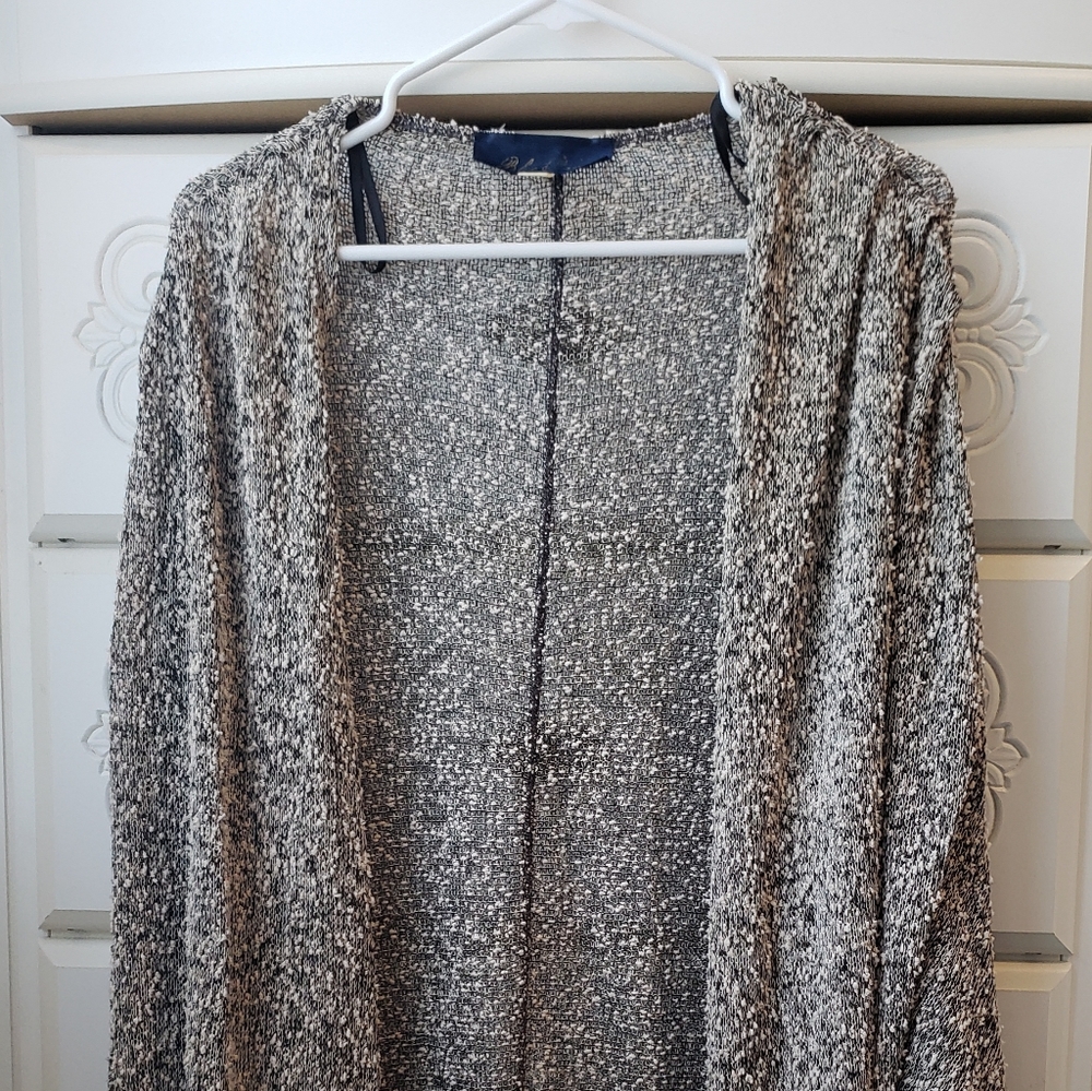 Black and cream cardigan
